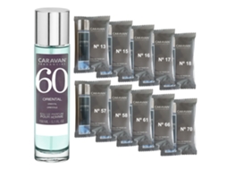 Perfume Masculino Caravan Nº60 De 150 Ml Conjunto De 10 Frascos De Fragrâncias