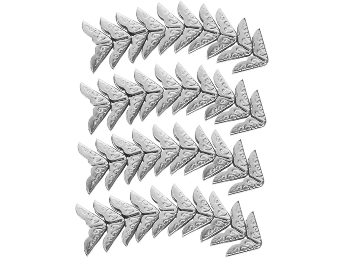 Garneck Moedas De Proteção Em Metal Vintage 14mm - Lote De 40 Peças Argentées 14mm, Argentées, Cantos Para