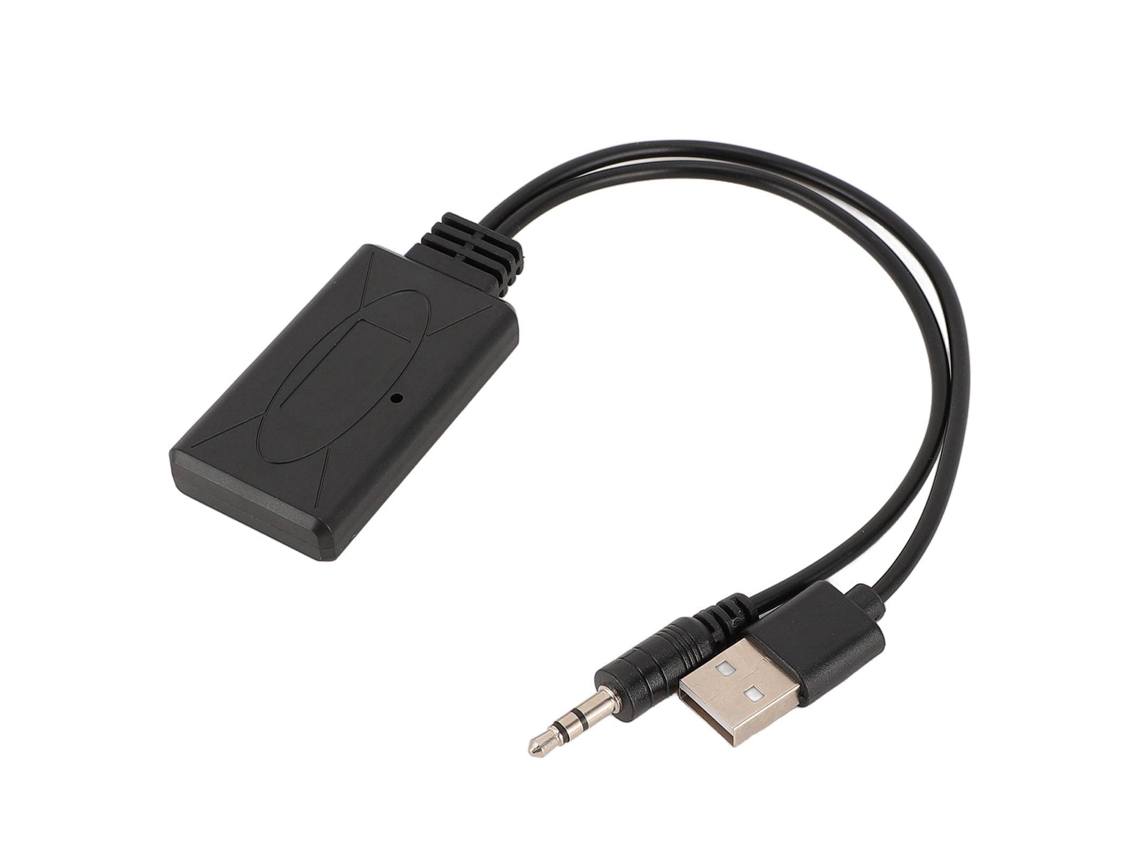 Adaptador de Audio Bluetooth para Coche Con Transmisor/receptor Inalámbrico Usb de 3,5 Mm para Música.