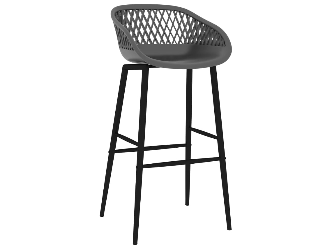 Cadeiras de Bar 4 Pcs Cinzento MAISON EXCLUSIVE