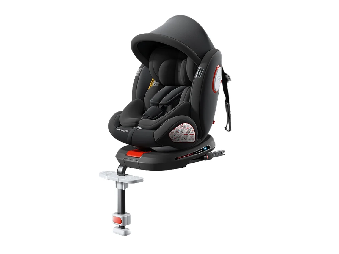 L007 Cadeirinha de Segurança para Bebé Assento de Criança para Carro 360° Giratório Isofix Apoio de Perna Cadeira Auto 0‑12 Anos MAGIC ZC
