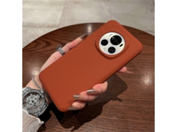 Capa Tkdaddy For Honor Magic6 5g De Silicone Líquido Suave Para A Pele Capa Para Celular Marrom