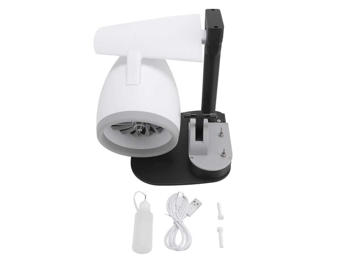 Ventilador de Mesa Turbo Usb com Umidificador e Luz Vermelha