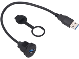 Cabo Extensor Usb 3.0 Para Montagem Em Carro, Feito De Latão,
