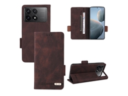 Capa De Couro Com Fecho Magnético Para Redmi Note 14 5g