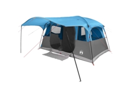 Conjunto 1 Tenda Túnel Vidaxl Azul Poliéster (366 X 244 X 198 Cm)
