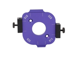 Modelo De Rádio De Esquina Redonda R10 R15 R20 R25 Jig De Roteador De Liga De Alumínio Anodizado Para Carpintaria