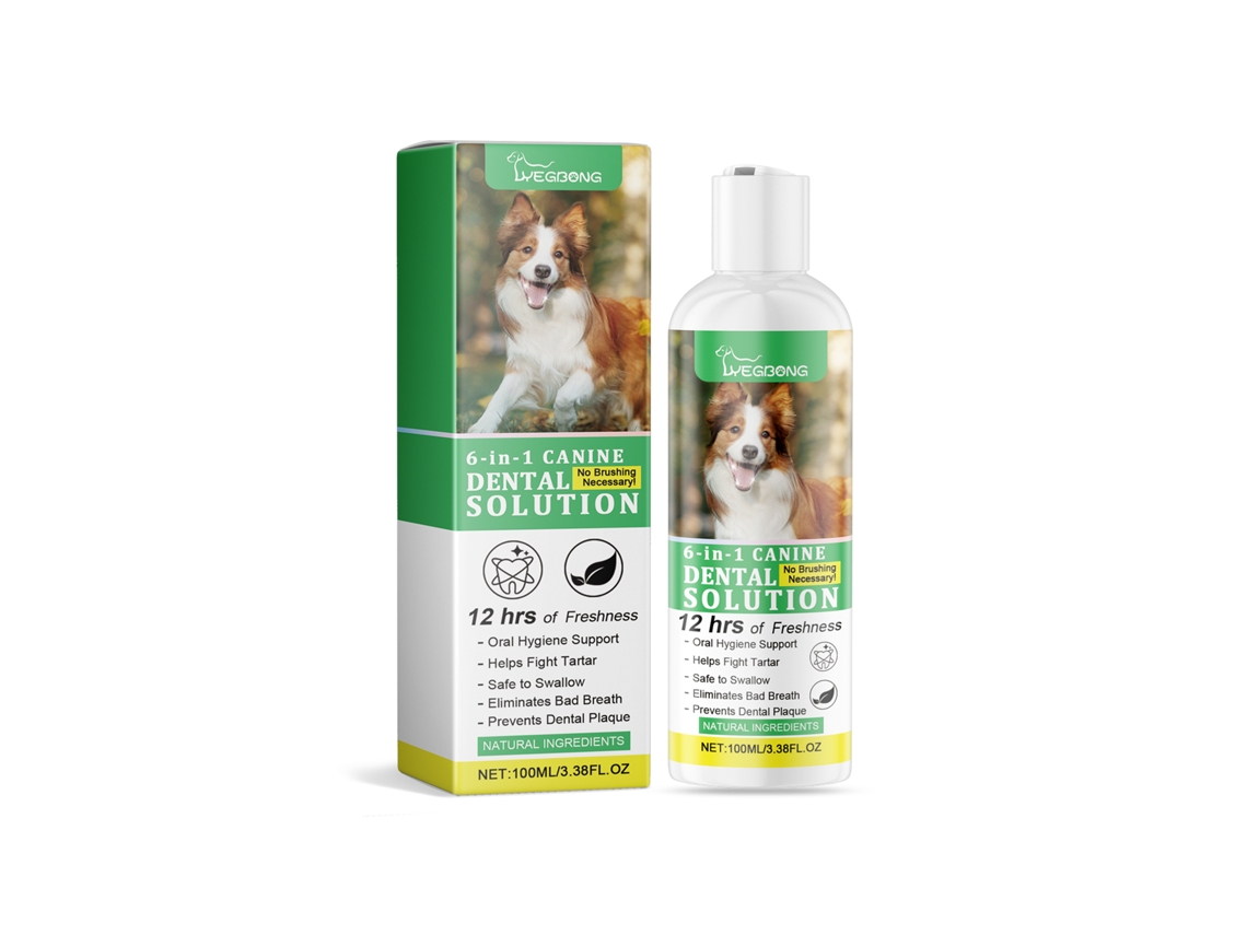 Água de Cuidado Oral LAXISCREED para Cães Combate Tártaro e Odor, com Efeito Refrescante Duradouro