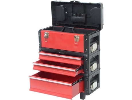 Carro de ferramentas Defpro Modular Empilhável 3 Peças