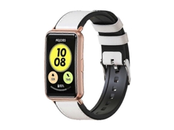 Pulseira De Couro Bovino Mijobs Para Huawei Watch Fit
