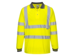 Polo Manga Longa De Alta Visibilidade – Conforto E Durabilidade Laranja / 5xl