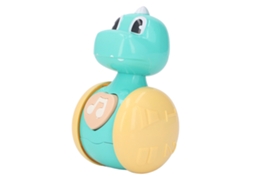 Brinquedo Balançante Dinossauro Para Bebê Desenvolvimento Sensorial Educativo Cyan