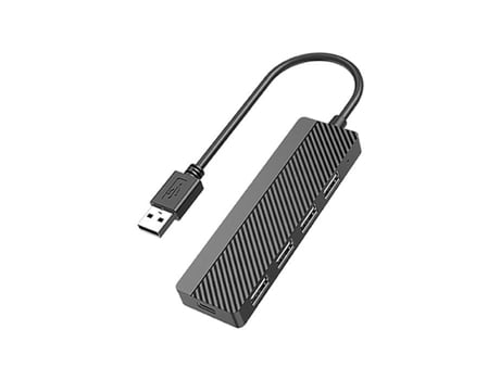 Régua Usb Envirobest Ultra Fina Com 4 Portas Usb 2.0, Plug Play, Leve E Portátil Ega