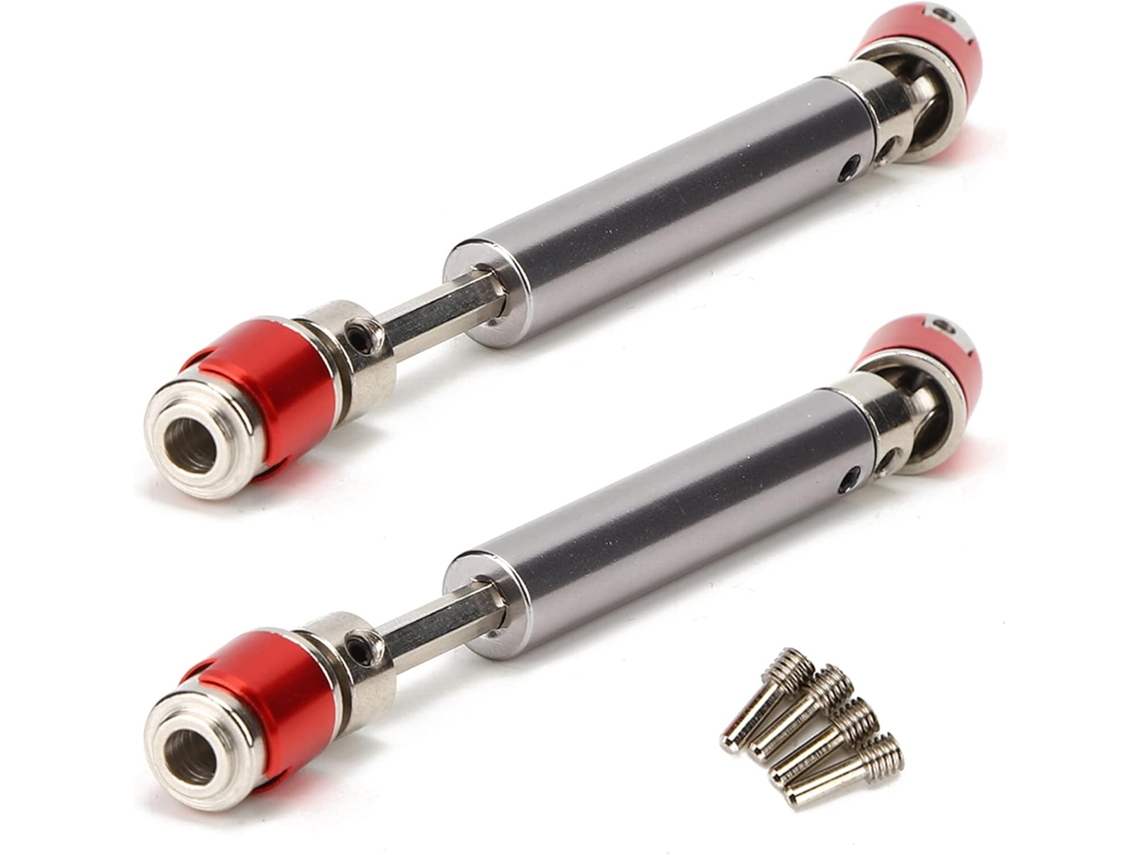 Eixo de transmissão SFUSHOS metálico de 2 peças para SCX10, compatível com Axial