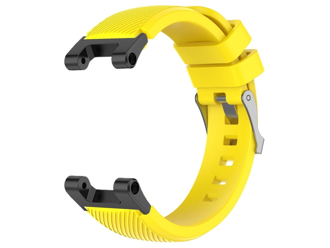 Bracelete Silicone Textura de Sarja 22Mm para Huami Amazfit T-Rex/T-Rex Pro/Ares Amarelo