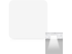 Difusor De Luz Quadrado Para Abajur De Teto, Placa De Acrílico Branca, 225 Cm, Cantos Arredondados, Gokoco