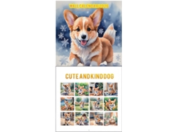 Calendário De Parede 2026 Com Estampa De Cachorro E Gato, Ideal Para Casa, Escola, Mesa De Trabalho,