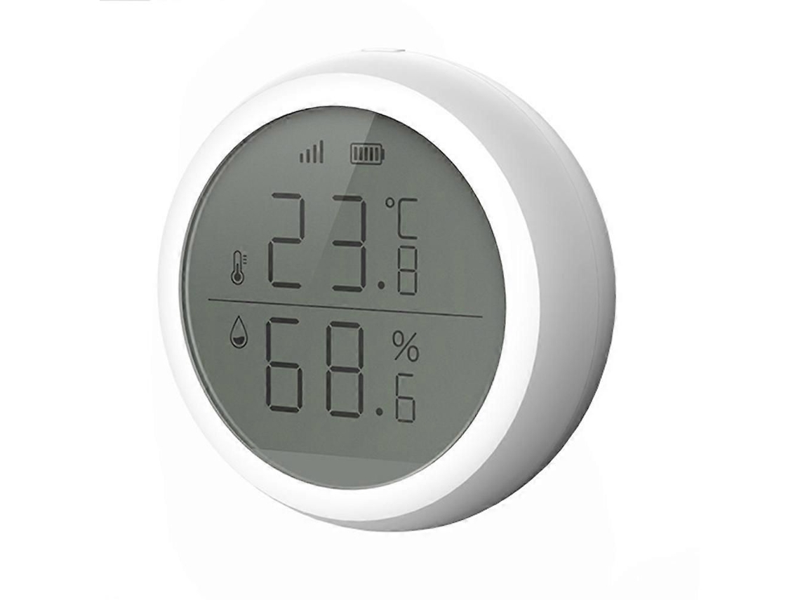 Sensor Inteligente Zigbee Hs03 Para Temperatura E Umidade, Termômetro E Higrômetro Para Uso Interno Com Alerta Para Monitoramento Remoto.