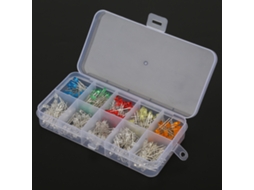 Kit De 300 Leds Laxiscreed Com Cores Variadas E Iluminação Estável Para Projetos Eletrônicos