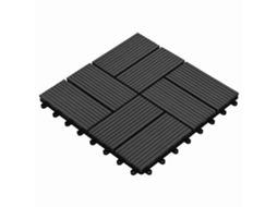 Vidaxl Telha De Deck 11 Pcs Preto 30 X 30 Cm Wpc