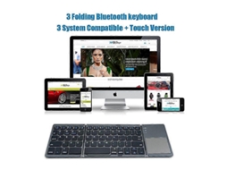 Teclado Dobrável Sem Fio Bluetooth Com Touchpad Para Windows, Android, Ios E Iphone, Mini Teclado Com Botões Multifuncionais. Nostalgia88