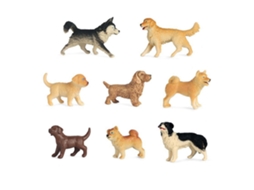 Mali 8pcs Mini Figuras de Cachorro em Pvc Realistas Brinquedos Educativos Presente para Crianças