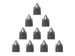 Sacolas de Compras Reutilizáveis ​​com Elástico, Grande Capacidade e Dobrável. GOKOCO