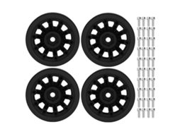 Mali aros de Roda Beadlock Rc 1.9in para Axial Scx10 Traxxas Carros de Controle Remoto 1/10 Preto