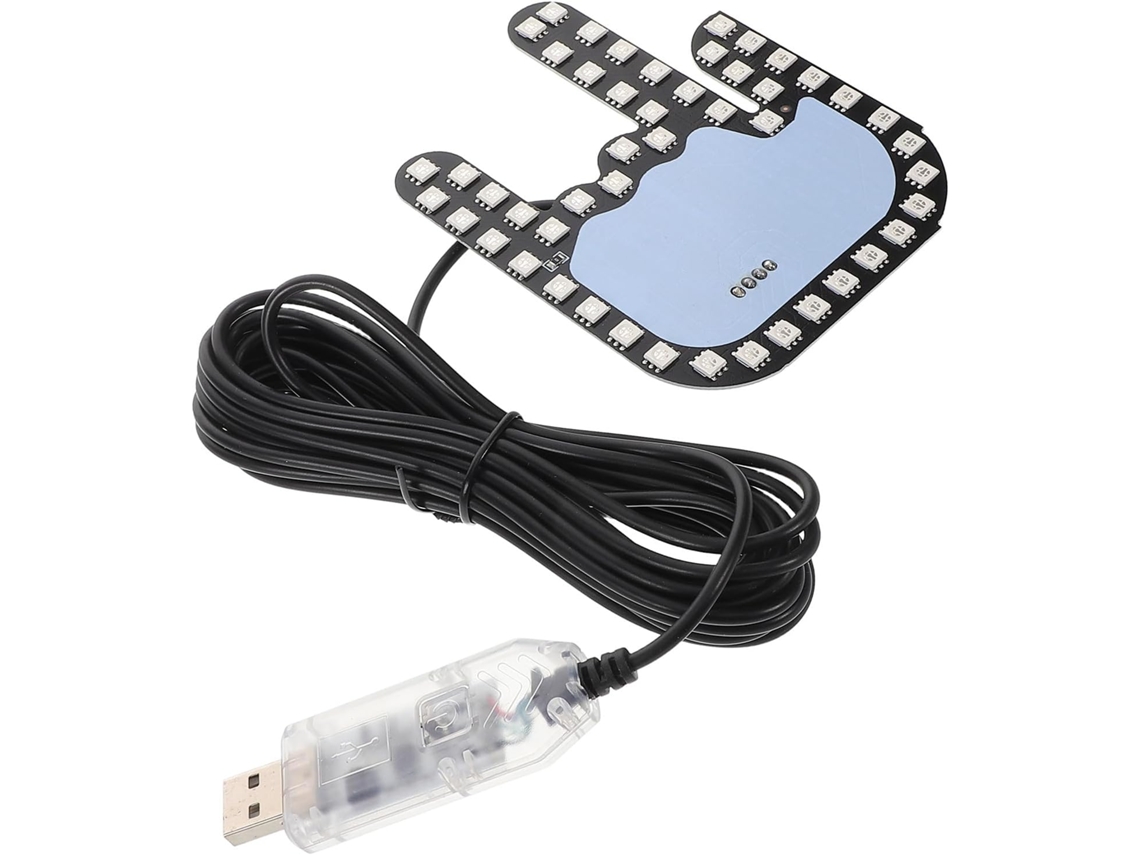 Luz De Emergência Led Ultechnovo Para Carro Com Controle Por Gestos Interativo, Material Em Pvc, Melhora A Segurança Ao