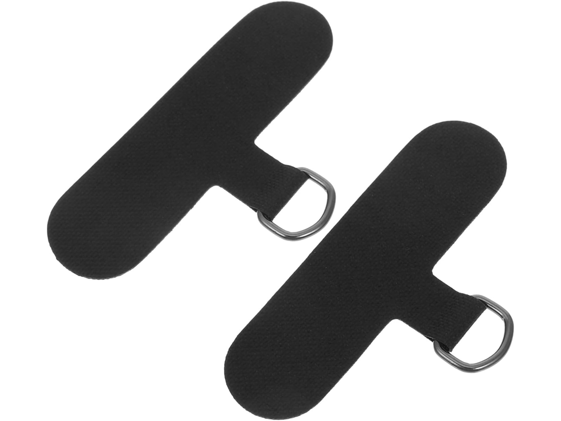Conjunto De 2 Peças De Presilhas Pretas Para Cabo De Celular