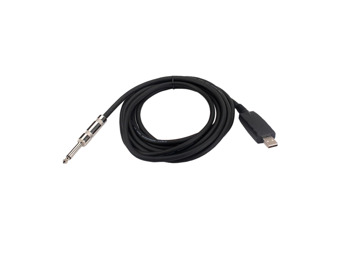 Cabo de Áudio Usb para Guitarra, Adaptador para Instrumento, Pc, para Gravação e Mixagem. SFUSHOS