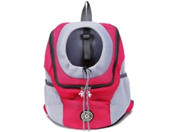 Mochila de Transporte para Cães e Gatos, Dobrável, Tamanho G, Vermelha AQUAFORGE