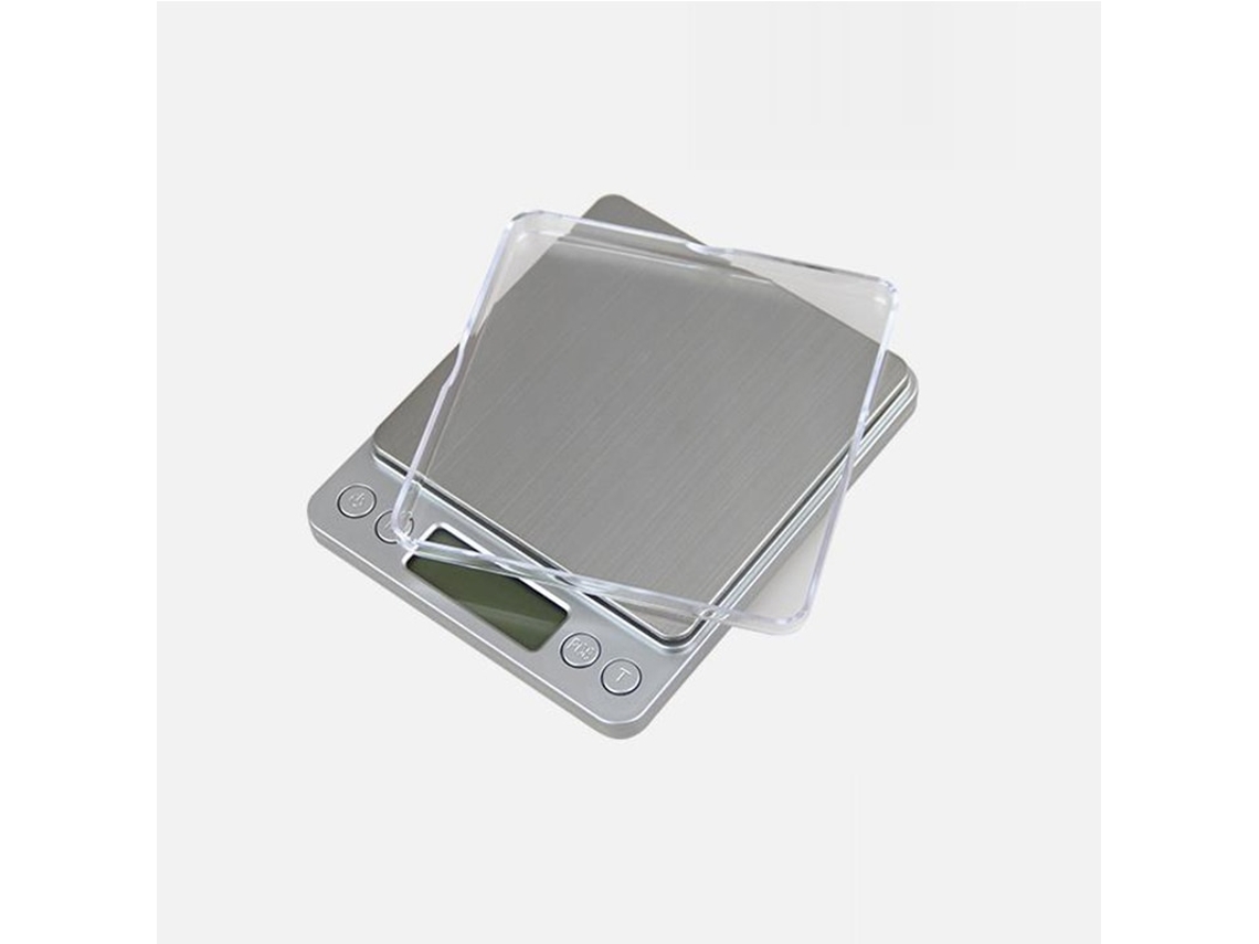 Balança Eletrônica Digital ECELEN Balança de Precisão Balança de Joias Digital Lcd Mini Balança em Gramas Balança para Panificação Cor Prata