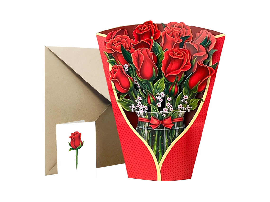 Cartão de Presente Criativo com Design de Flores LAXISCREED