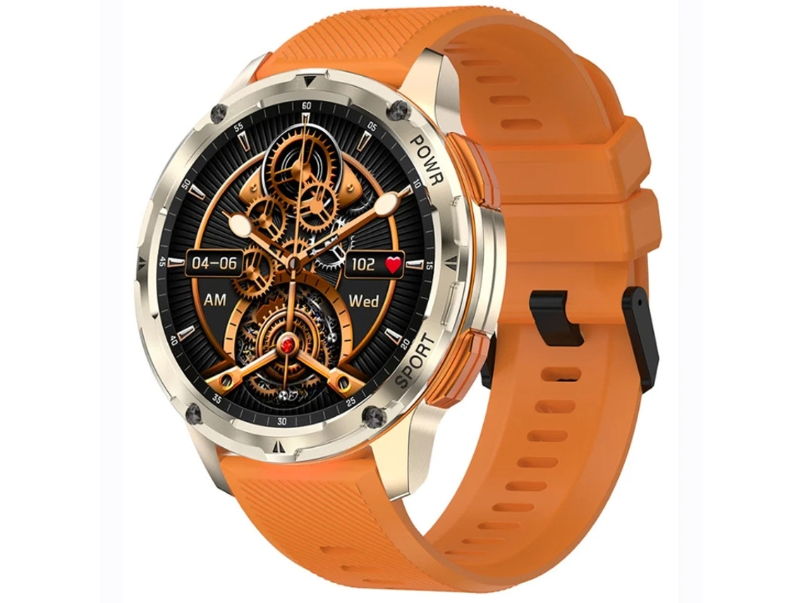 Smartwatch com tela AMOLED HD, chamadas Bluetooth, monitoramento de frequência cardíaca, pressão arterial e oxigênio no sangue. Bestvite