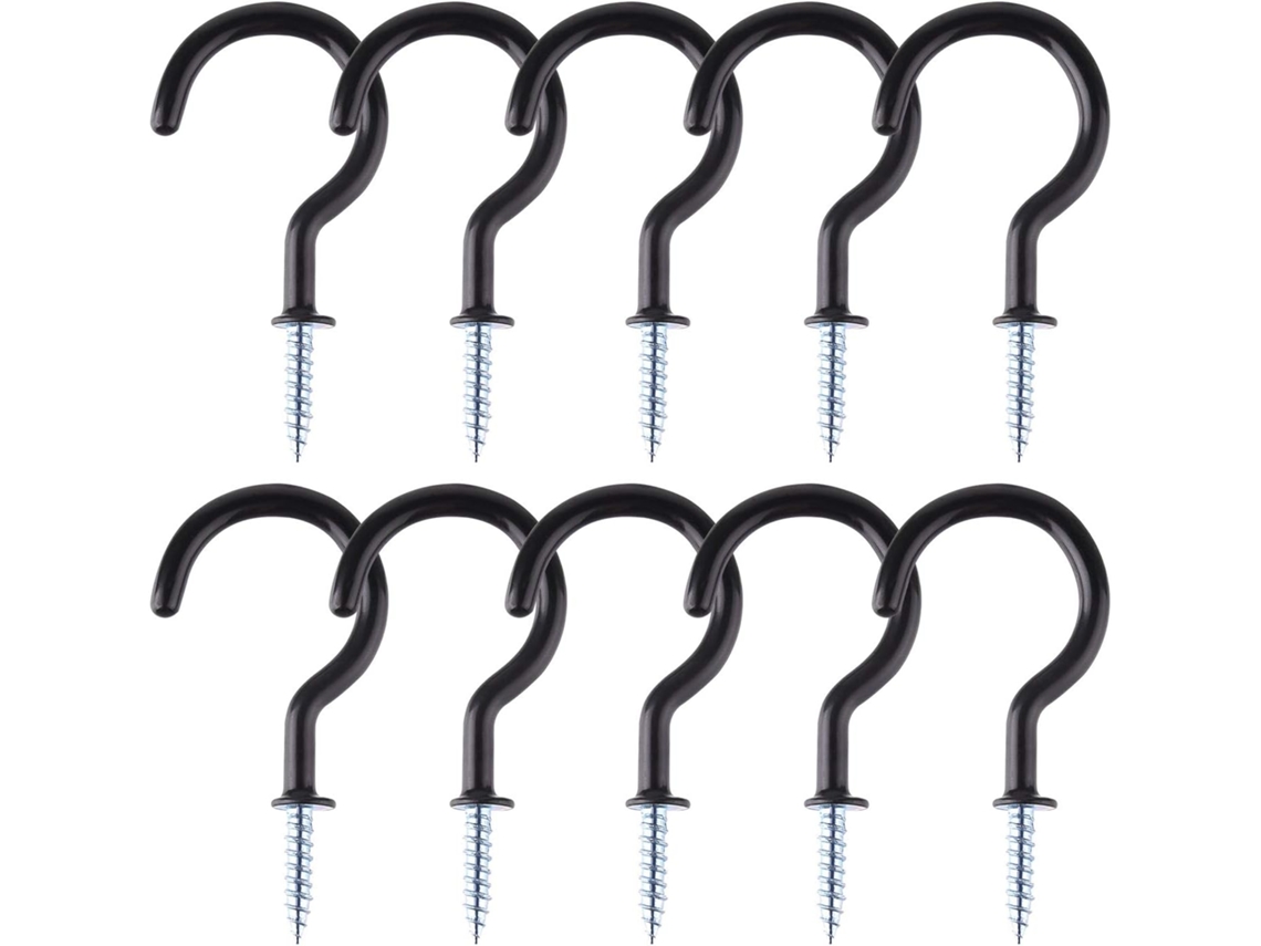 Conjunto De 10 Ganchos De Rosca De 5 Cm 2 Polegadas, Teto Para Banheiro