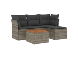 Garden Sofa Set, Garden Sofa Sets Vidaxl Cinzeto Rattan / Vime (n/a)