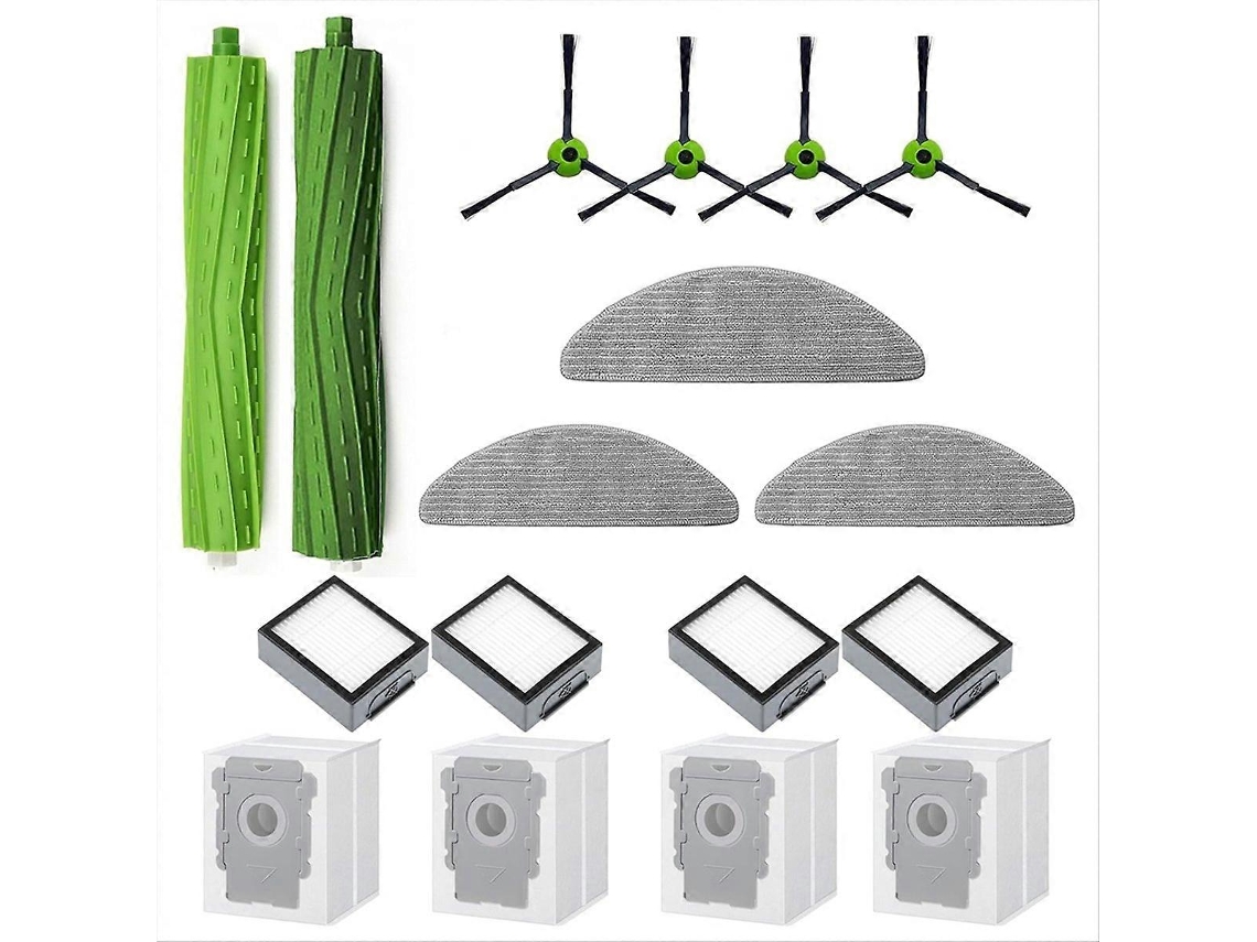 Para Combo I5+ Puls: Escova Lateral Principal, Filtro, Esfregão, Pano, Sacos De Pó