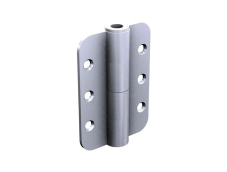 Dobradiça em Aço 18-10 Zincado Dim 80 X 60 Pino de Aço Diam. 10 para Aparafusar na Borda MANTION