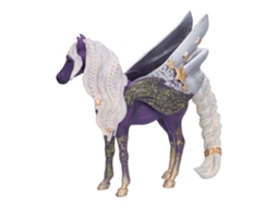 Mali brinquedo de Figurina de Cavalo Pégaso Decorado Modelo Silmulation Animal Selvagem Roxo
