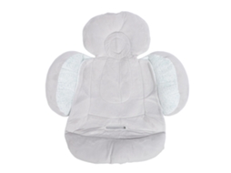 Mali coxim para Carrinho de Bebê Duas Faces Confortável Soft Anti manchas para Carrinho e Assento de Carro Cinza