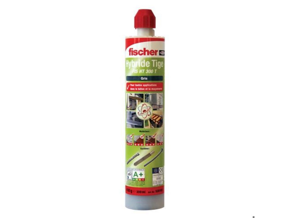 Resina Híbrida para Hastes Roscadas Fis Ht Ii 300 T Cartucho Tom Pedra 300Ml 520104 FISCHER