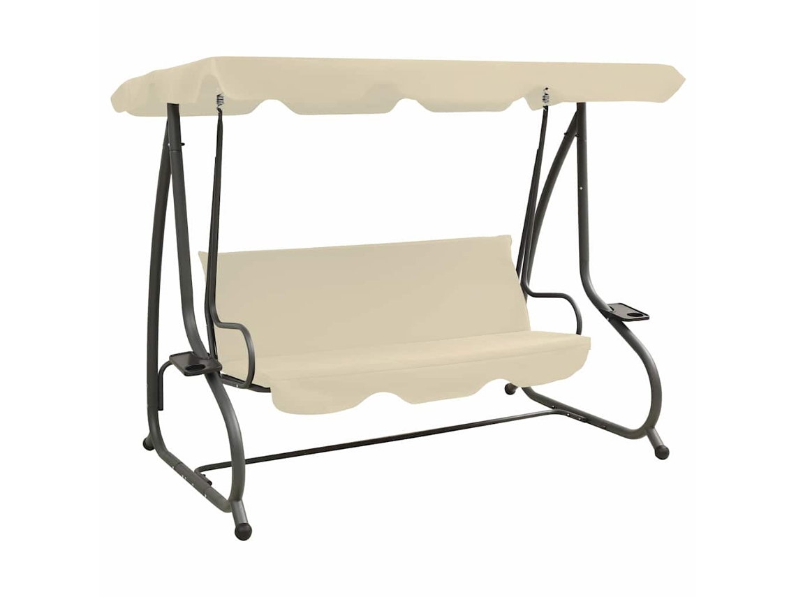 Swing Bench, Swing Benches Vidaxl Branco Tecido (n/a)