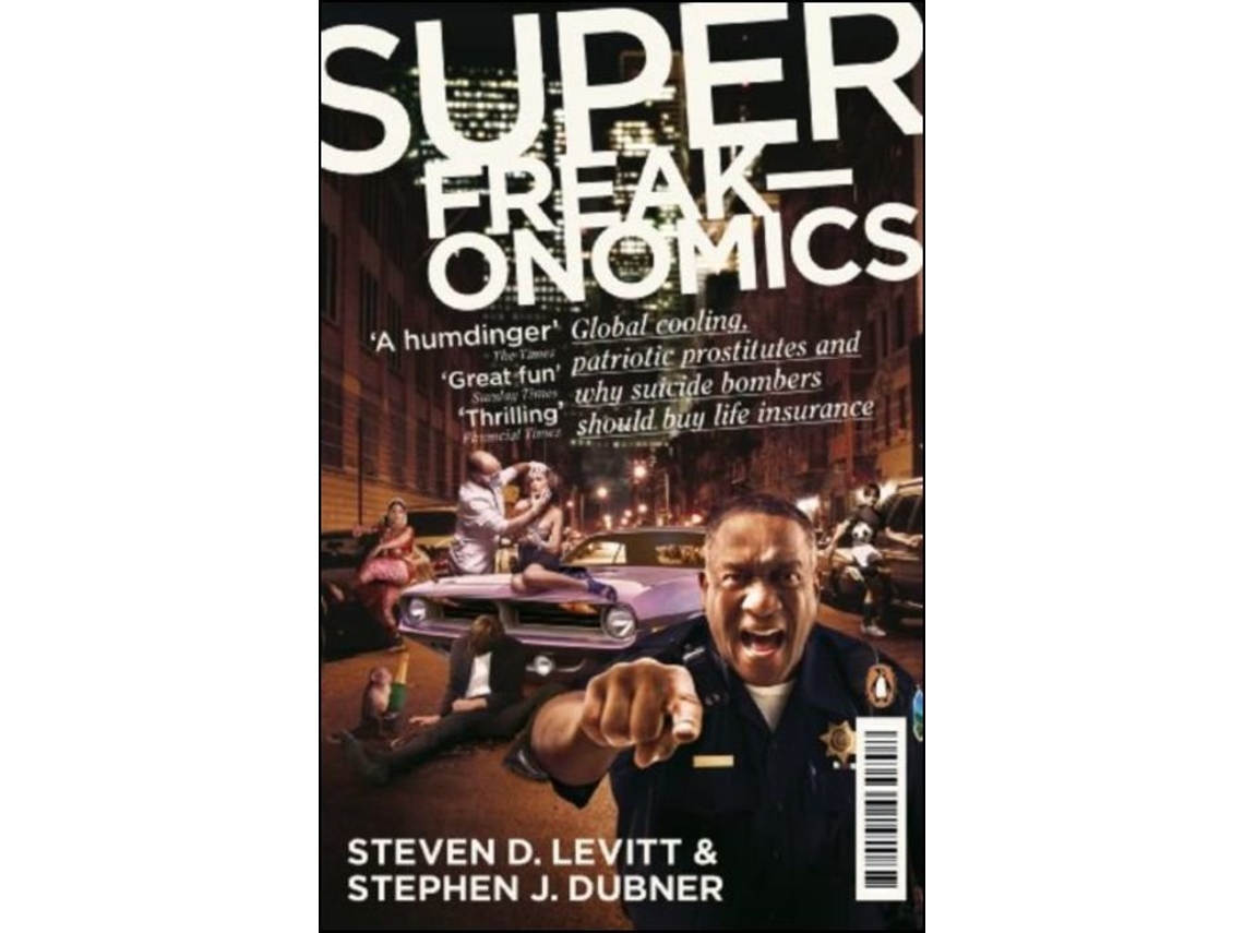 Livro Superfreakonomics de Stephen J Dubner e Steven D Levitt (Inglês)