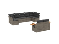 Garden Sofa Set, Garden Sofa Sets Vidaxl Cinzeto Rattan / Vime (n/a)
