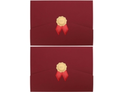 Conjunto De 2 Envelopes Dobráveis Tripla Camada Para Certificados Honra, Ideais Para Formaturas E Cerimônias