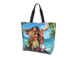 Cartoon Moana Totes Bag Compras Bolsas de Ombro para Mulheres Dobrável Trabalho de Viagem Grande Reutilizável Portátil Bolsa de Compras GOKOCO
