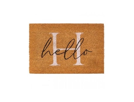 Tapete De Coco 60x40cm Olá 12083 Ar