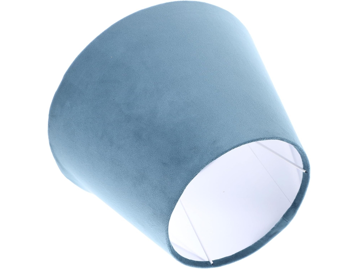 Luminária De Mesa Moderna Azul Com Soquete E27 Cm.