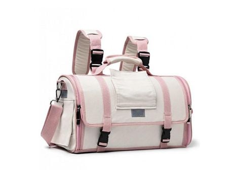 Mochilas Transportadoras para Cão Gato Coelhos Bolsa De Viagem Para Animais De Estimação. Cor Rosa DED